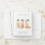 Cute Fruit Cocktail Blush Orange Bridal Shower Pocket Folder