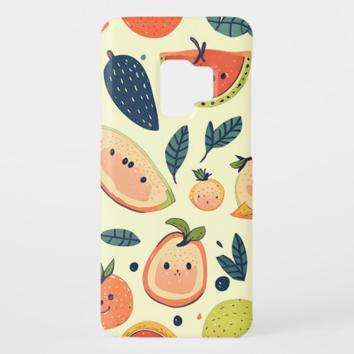 Cute Fruit Kawaii Friends Case_Mate Samsung Galaxy S9 Case