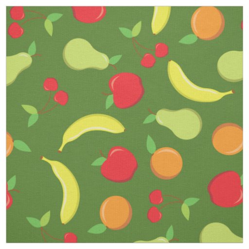 Cute Fruit Kitchen Apple Orange Banana Pear Cherry Fabric