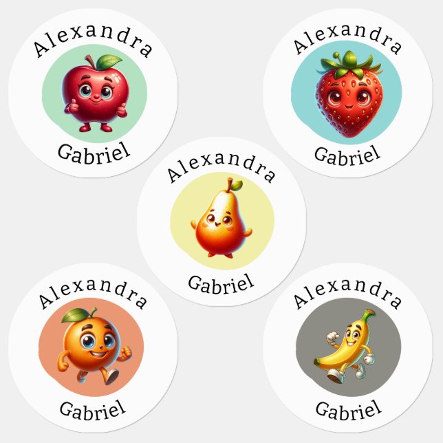Cute  Fruit Labels (Group)