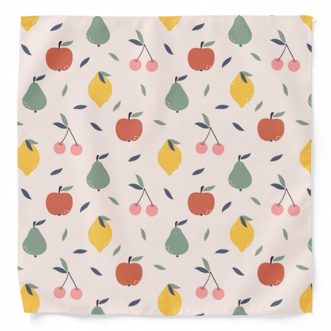 Cute Fruit Pattern Bandana (Front)