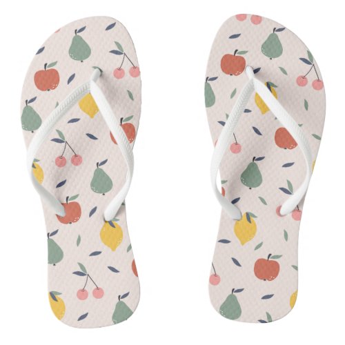Cute Fruit Pattern Flip Flops