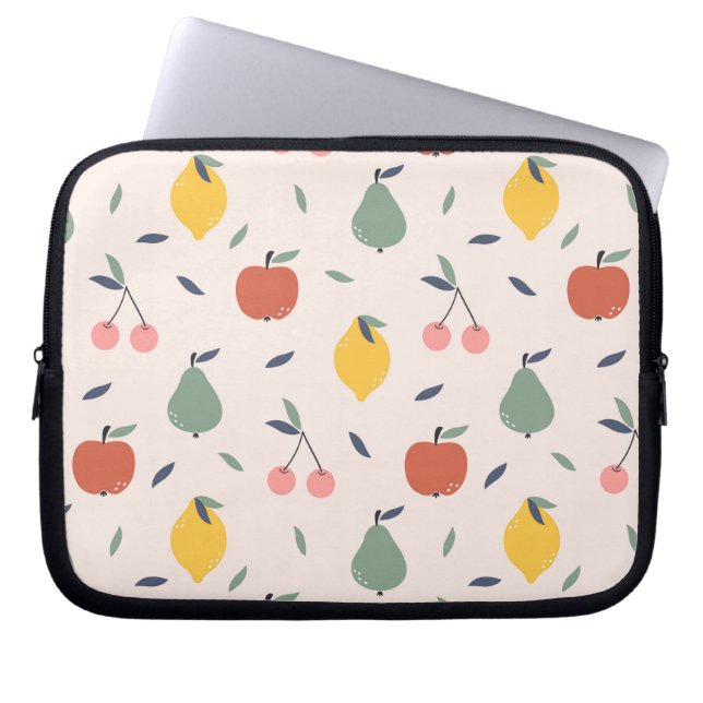Cute Fruit Pattern Laptop Sleeve (Front)