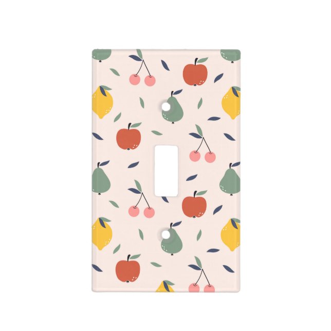 Cute Fruit Pattern Light Switch Cover (Front)