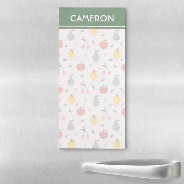 Cute Fruit Pattern Magnetic Notepad (In Situ)