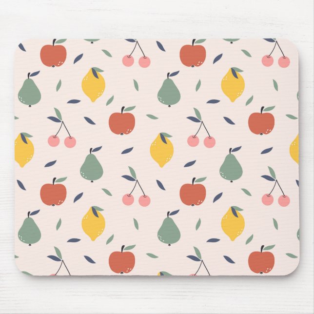 Cute Fruit Pattern Mouse Pad (Front)