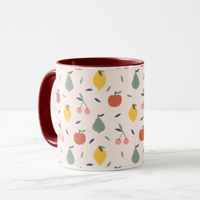 Cute Fruit Pattern Mug (Front Left)