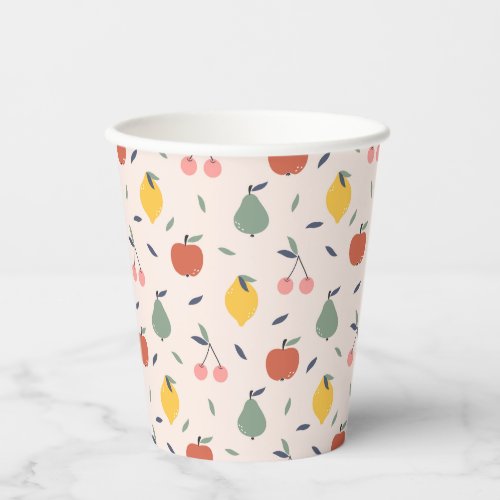 Cute Fruit Pattern Paper Cups