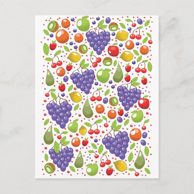 Cute Fruit pattern Postcard (Front)
