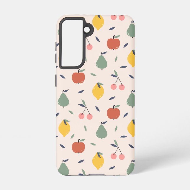 Cute Fruit Pattern Samsung Galaxy Case (Back)