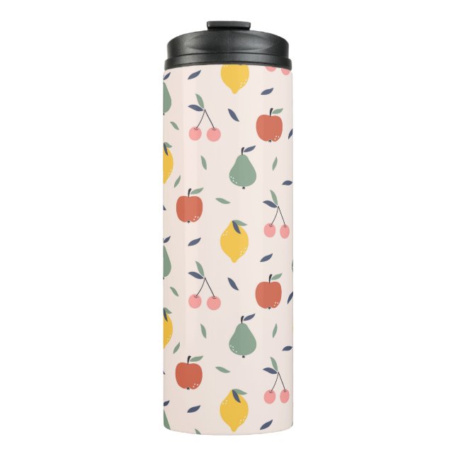 Cute Fruit Pattern Thermal Tumbler (Front)