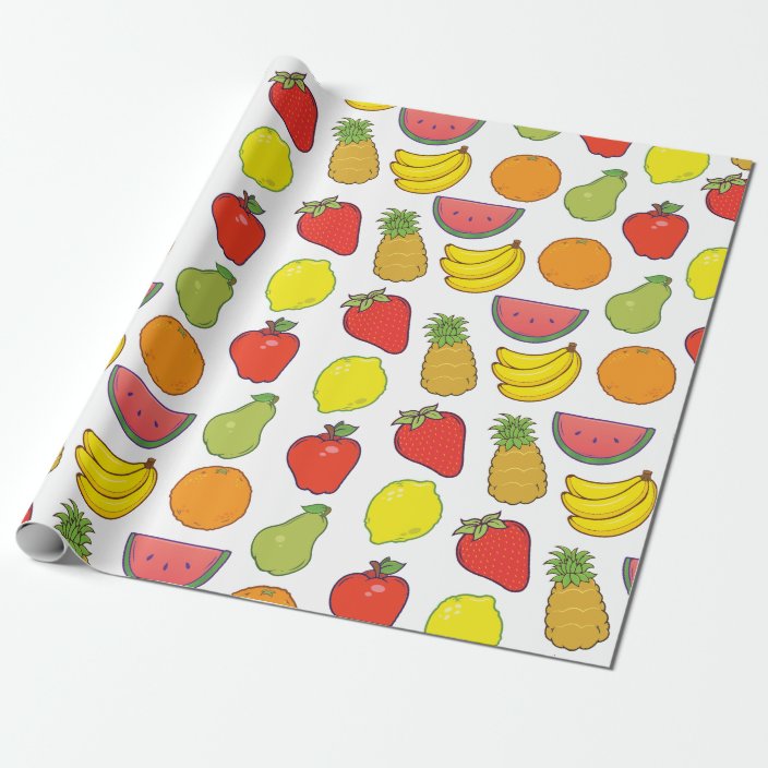 Cute Fruit Pattern Wrapping Paper