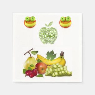 Cute Fruit Plater Paper Napkins