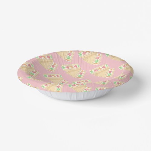 Cute Fruit Sandwich Picnic Pattern Paper Bowls