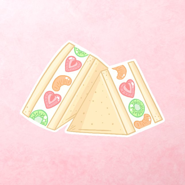 Cute Fruit Sandwich Wall Decal (Insitu 3)