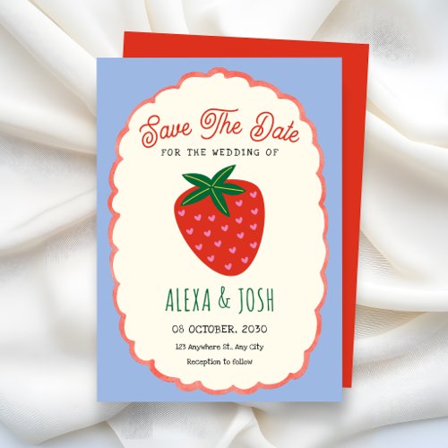 Cute fruit save the date