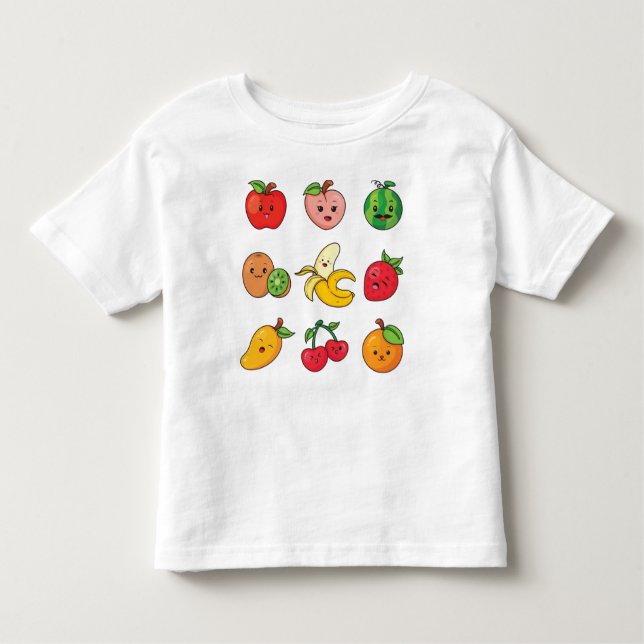 Cute Fruit Toddler T-shirt (Front)