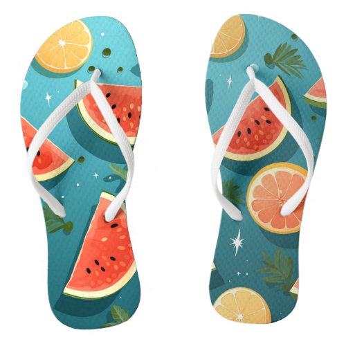 Cute fruits flip flops