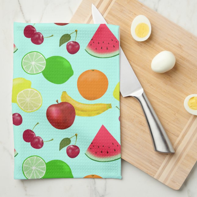 Cute Fruits You Customize  Kitchen Towel (Quarter Fold)