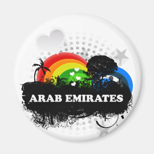 Cute Fruity Arab Emirates Magnet