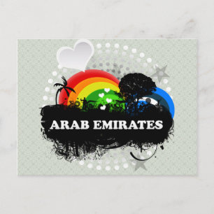 Cute Fruity Arab Emirates Postcard