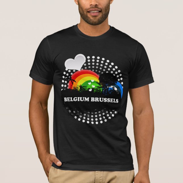Cute Fruity Belgium Brussels T-Shirt (Front)
