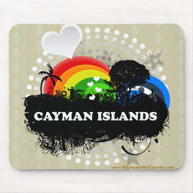 Cute Fruity Cayman Islands Mouse Pad (Front)