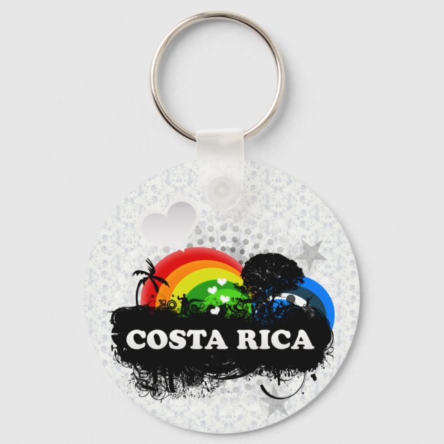Cute Fruity Costa Rica Keychain (Front)
