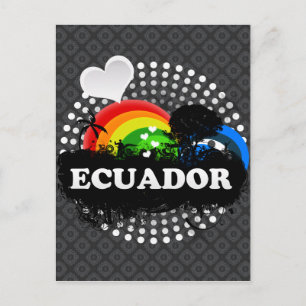 Cute Fruity Ecuador Postcard