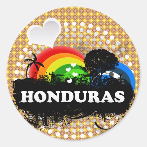 Cute Fruity Honduras Classic Round Sticker