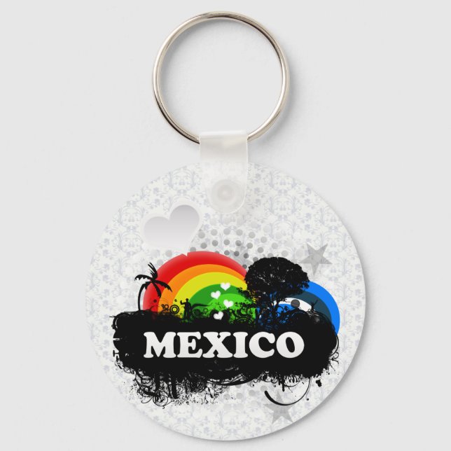 Cute Fruity Mexico Keychain (Front)