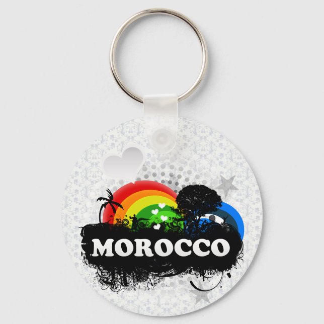 Cute Fruity Morocco Keychain (Front)