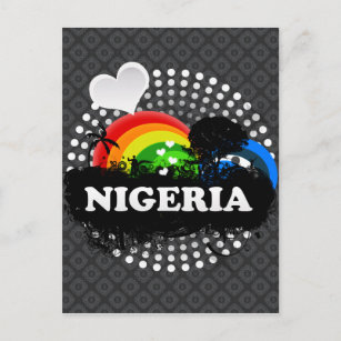 Cute Fruity Nigeria Postcard