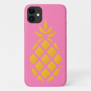 Cute Fruity Orange & Pink Pineapple iPhone 11 Case