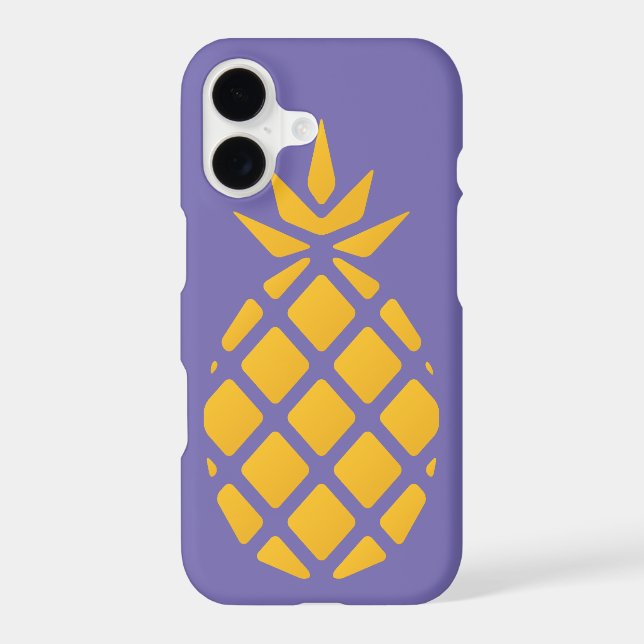 Cute Fruity Orange & Purple Pineapple Iphone Case (Back)