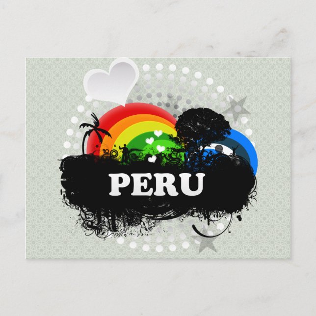 Cute Fruity Peru Postcard (Front)