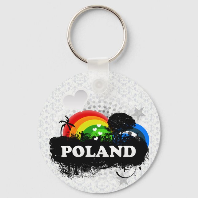 Cute Fruity Poland Keychain (Front)
