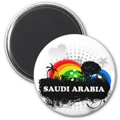 Cute Fruity Saudi Arabia Magnet