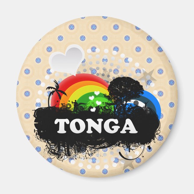 Cute Fruity Tonga Magnet (Front)