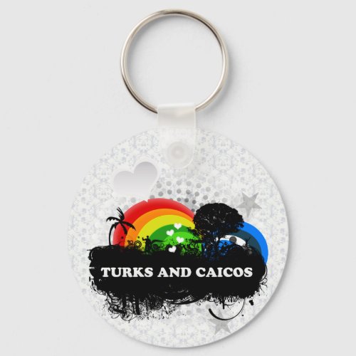 Cute Fruity Turks And Caicos Keychain