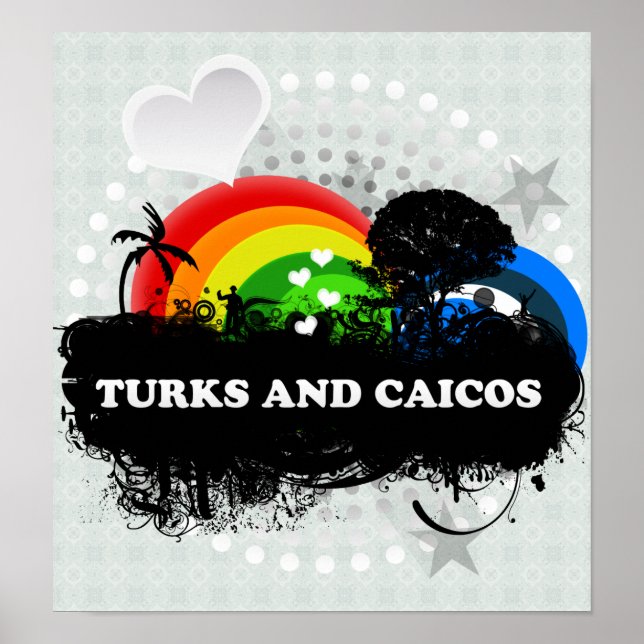 Cute Fruity Turks And Caicos Poster (Front)
