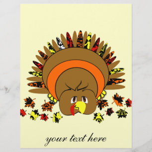 Cute Full Color Turkey Flyer