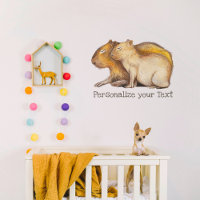 Capybara Animal Print Modern Kids Art Unique Baby Gift Animals in