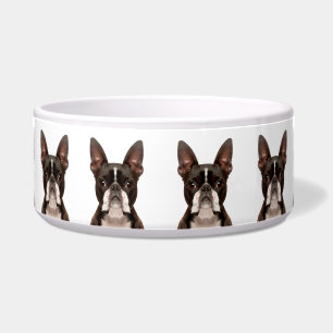 Cute Fun Boston Terrier Dog Breed Pattern Bowl