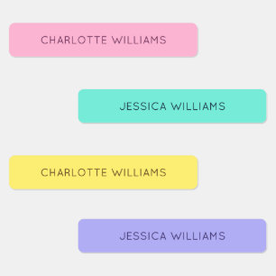 Cute Fun Boys Girls Back to School Waterproof Kids Labels