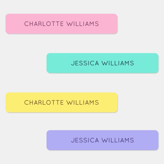 Cute Fun Boys Girls Back to School Waterproof Kids Labels (Group)