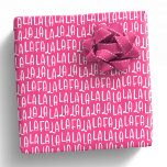 Cute fun bright pink falala Christmas holiday Wrapping Paper<br><div class="desc">Fa la la la la! Deck the halls and your Christmas gifts! This sweet pink Christmas wrapping paper is cute and festive and makes a fun way to wrap all your Christmas gifts. Find coordinating Christmas gift tags, stickers, cards and more in the Lea Delaveris Design Fa La La collection!...</div>