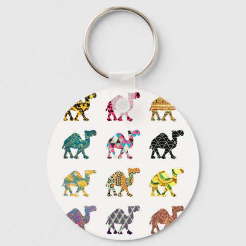 Cute fun camels keychain
