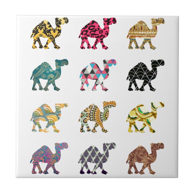 Cute fun camels tile (Front)