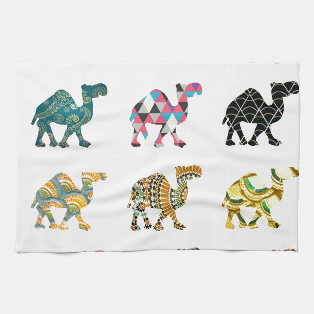 Cute fun camels towel (Horizontal)